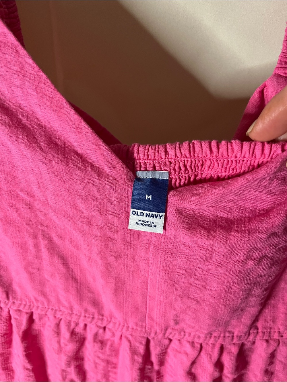 Old Navy Hot Pink Tiered Sundress - Picture 2 of 3